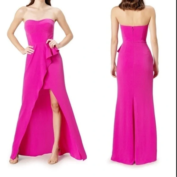 Dress the Population | Dresses | Celebrity Worn Dress The Population  Fuchsia Kai High Low Dress